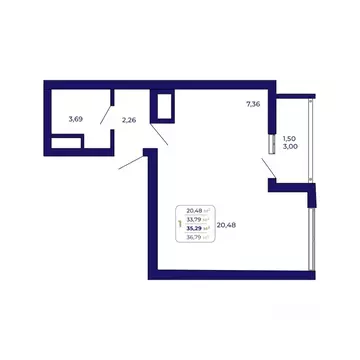 1-к кв. Башкортостан, Уфа Затон-Восточный жилрайон, Паруса жилой ...