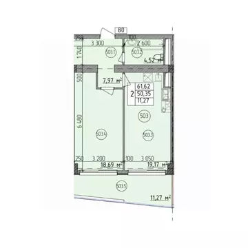 2-к кв. Севастополь ул. Парковая, 5 (61.62 м)