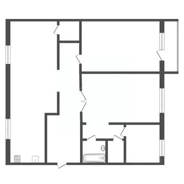 3-к кв. Тульская область, Тула ул. Марата, 32 (87.2 м)