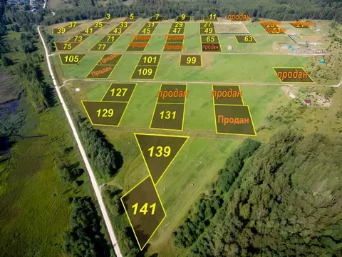 Участок в Владимирская область, Петушинский район, Богатый лес ДНТ  ...