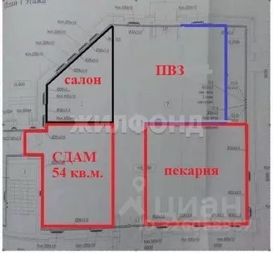 Торговая площадь в Новосибирская область, Новосибирск Юбилейный мкр, ...