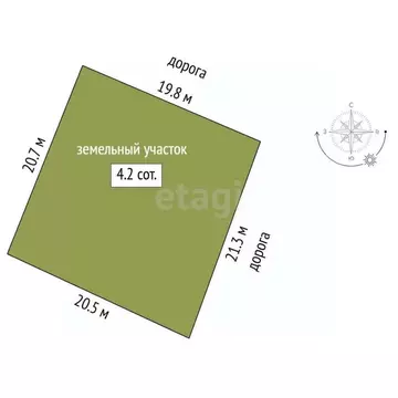 Участок в Тюменская область, Тюмень Домостроитель СНТ, ул. Хризантема ...