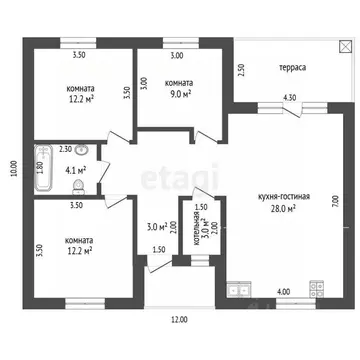Дом в Тюменская область, Тюмень Поле Чудес-2 садовое товарищество, ул. ...