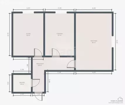 2-комнатная квартира: Махачкала, улица Эльзы Ибрагимовой, 27А (75 м)