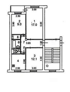 3-к кв. Иркутская область, Иркутск ул. Баумана, 211 (58.8 м)