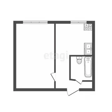 1-к кв. Владимирская область, Ковров Московская ул., 6 (29.1 м)