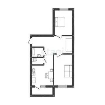 2-к кв. Смоленская область, Смоленск Вяземская ул., 34В (50.0 м)