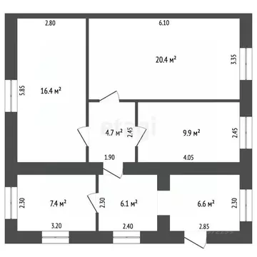 Дом в Башкортостан, Стерлитамакский район, Куганакский сельсовет, с. ...