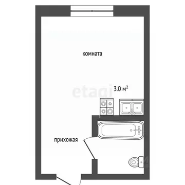 Студия Владимирская область, Муром ул. Филатова, 19 (18.8 м)