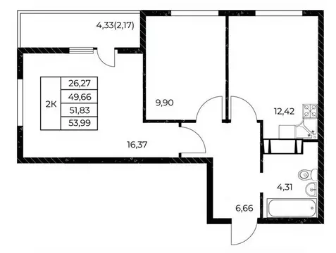 2-к кв. Ростовская область, Ростов-на-Дону Звезда Столицы 2 жилой ...