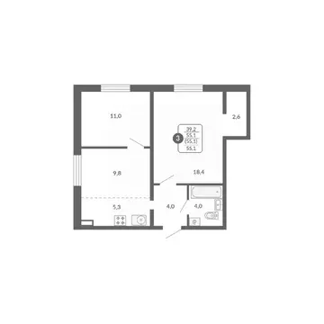 3-к кв. Кировская область, Киров ул. Потребкооперации, 34 (55.1 м)