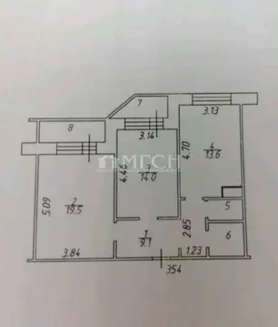 Продается 2-комнатная квартира