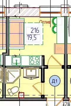 Студия Тверская область, Тверь Индустриальная ул., 2А/5 (21.7 м)