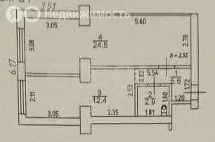 2-комнатная квартира: Ставрополь, улица Ленина, 408А (45.4 м)