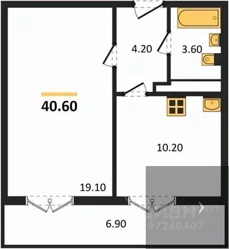 1-к кв. Воронежская область, Новоусманский район, пос. Отрадное ул. ...