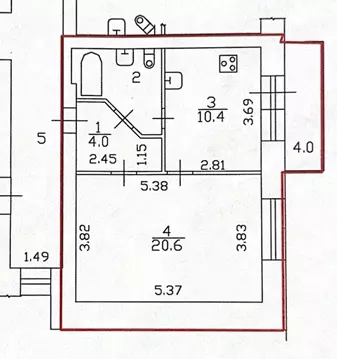 1-к кв. Санкт-Петербург ул. Савушкина, 128к1 (39.9 м)