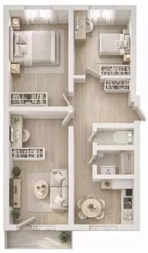 3-к кв. Хакасия, Абакан ул. Кати Перекрещенко, 8 (61.0 м)