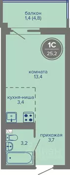 Студия Пермский край, Пермь ш. Космонавтов (25.2 м)