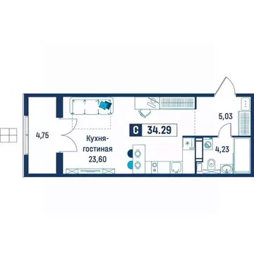 Студия Ленинградская область, Всеволожский район, пос. Бугры Стороны ...