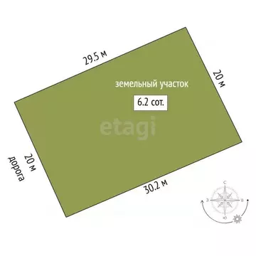 Участок в Тюменская область, Тюмень Надежда-3 СНТ, ул. 3-я, 347 (6.17 ...
