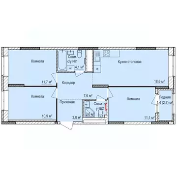 3-к кв. Удмуртия, Ижевск Буммаш жилрайон, Покровский жилой комплекс ...