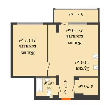 2-комнатная квартира: Воронеж, улица 45-й Стрелковой Дивизии, 257 ...