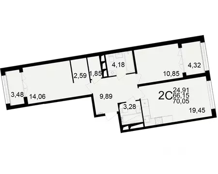 2-к кв. Рязанская область, Рязань Братиславский мкр, Вместе жилой ...