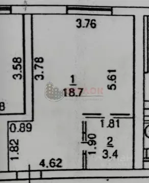Студия Ростовская область, Ростов-на-Дону ул. Мечникова, 130/2 (21.0 ...