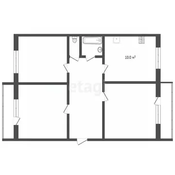 3-к кв. Саратовская область, Балашов пос. Балашов-3, 23 (64.7 м)