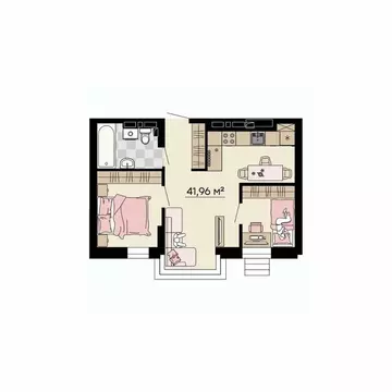 3-к кв. Приморский край, Владивосток ул. Мусоргского, 72/2 (41.96 м)