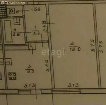 1-комнатная квартира: Липецк, улица Доватора, 16 (34.7 м)
