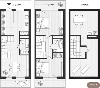 3-к кв. Крым, Ялта 10-й мкр,  (158.0 м)