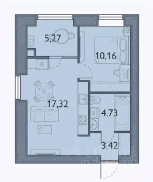 1-к кв. Брянская область, Брянский район, пос. Мичуринский, ...
