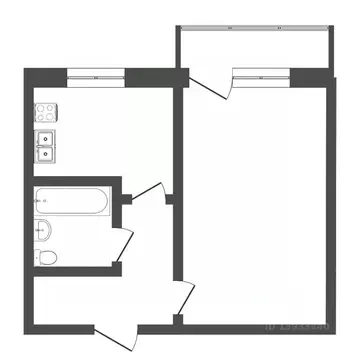 1-к кв. Тюменская область, Тюмень Текстильная ул., 21 (30.0 м)