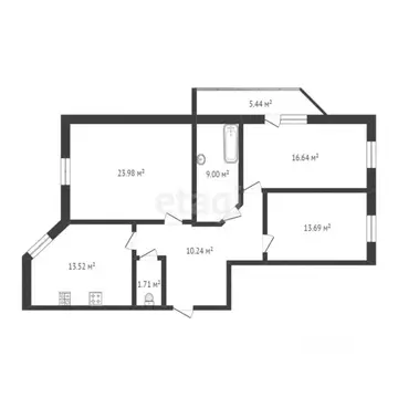 3-к кв. Тюменская область, Тюмень Севастопольская ул., 2к4 (93.1 м)
