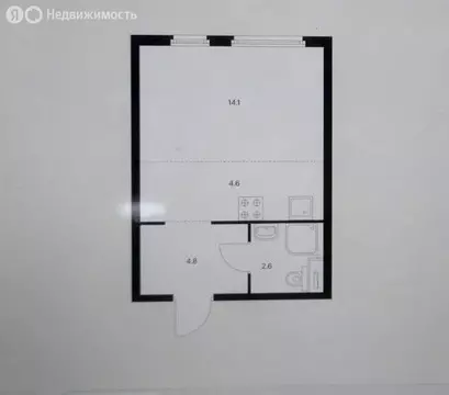 Квартира-студия: Москва, Очаковское шоссе, 5к4 (26.1 м)