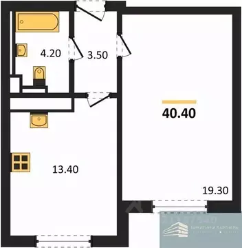 1-к кв. Воронежская область, Воронеж ул. Загоровского, 5/3 (40.4 м)