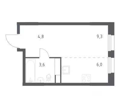 Студия Москва Сосенское поселение, просп. Куприна, 40к9 (22.8 м)