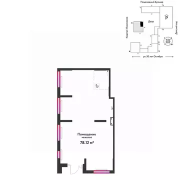 Торговая площадь в Тюменская область, Тюмень ул. 50 лет Октября, 63к2 ...