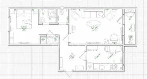 2-к кв. Омская область, Омск Новокирпичная ул., 5 (50.1 м)