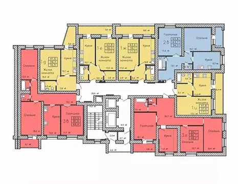 2-к кв. Тамбовская область, Тамбов Радужный мкр, ул. Сабуровская, 1Бк1 ...