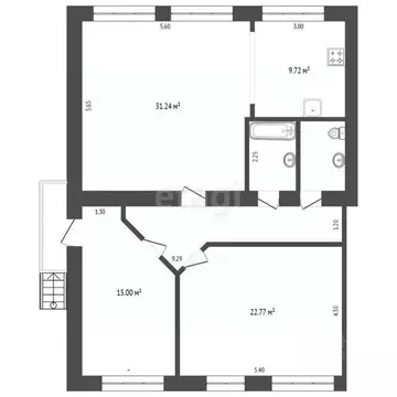 1-к кв. Мордовия, Саранск ул. Горная, 25 (94.74 м)