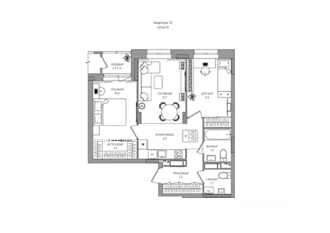 3-к кв. Пермский край, д. Кондратово ул. Водопроводная, 5 (59.7 м)