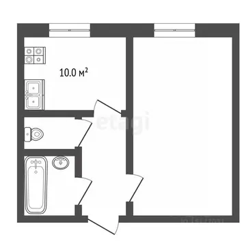 1-к кв. Ямало-Ненецкий АО, Муравленко ул. Нефтяников, 1 (33.3 м)