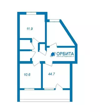 3-комнатная квартира: Боровский, улица Мира, 15 (62 м)