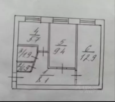 2-к кв. Саратовская область, Саратов Рабочая ул., 15/17 (40.0 м)