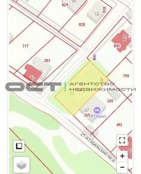 Участок в Тульская область, Тула пос. Горелки, проезд 21-й Горельский, ...