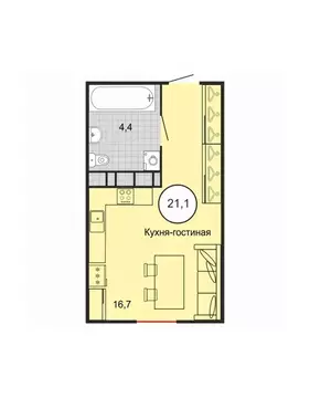 Студия Ставропольский край, Михайловск Шпаковский район,  (21.0 м)