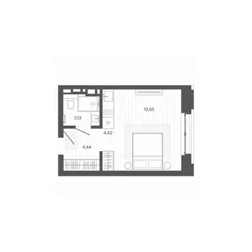 1-к кв. Алтайский край, Барнаул Жилплощадка мкр,  (25.54 м)