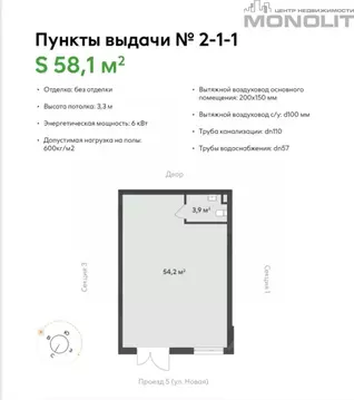 Торговая площадь в Свердловская область, Екатеринбург ул. Академика ...